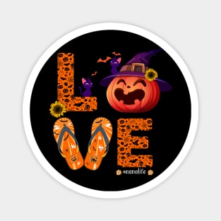 Nanalife Halloween Love Pumpkin Cat Bat - Nana Life Magnet